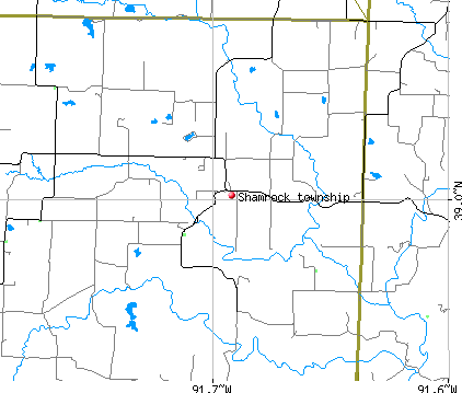 Shamrock township, MO map