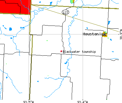 Blackwater township, MO map