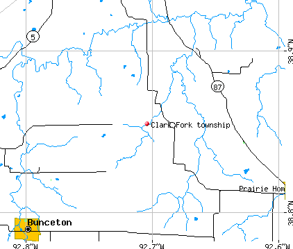 Clark Fork township, MO map