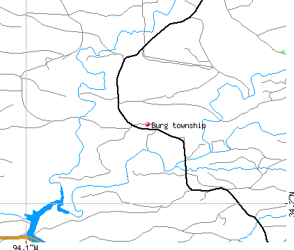 Burg township, AR map
