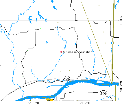 Auxvasse township, MO map