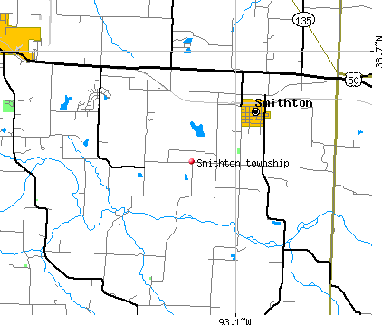 Smithton township, MO map