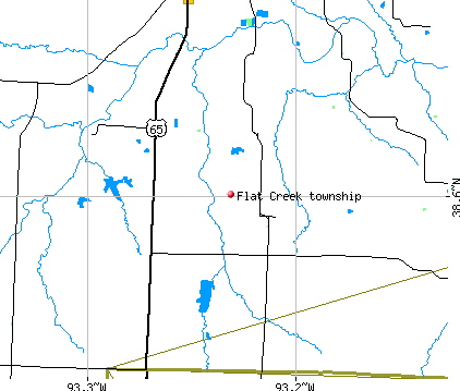 Flat Creek township, MO map