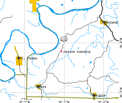 Jackson township, MO map