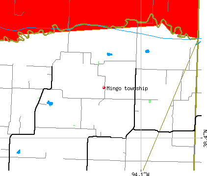 Mingo township, MO map
