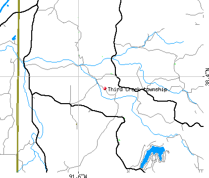 Third Creek township, MO map