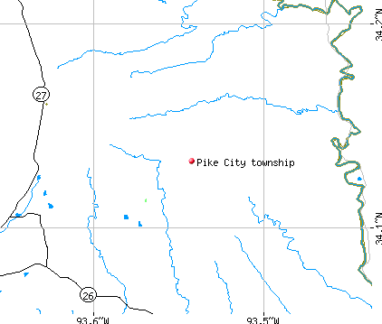 Pike City township, AR map