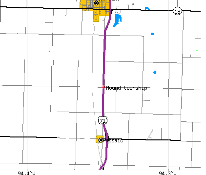 Mound township, MO map