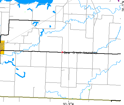 Bear Creek township, MO map