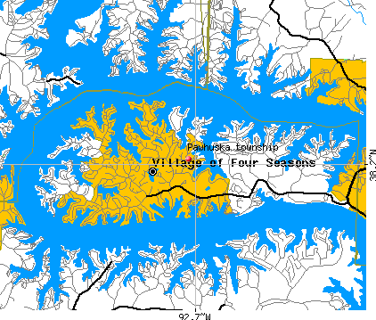 Pawhuska township, MO map