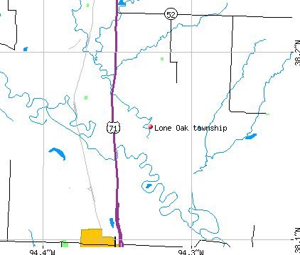 Lone Oak township, MO map