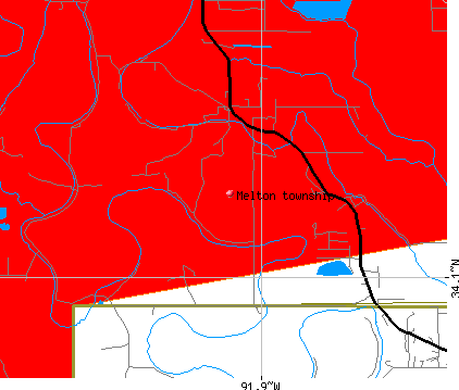 Melton township, AR map