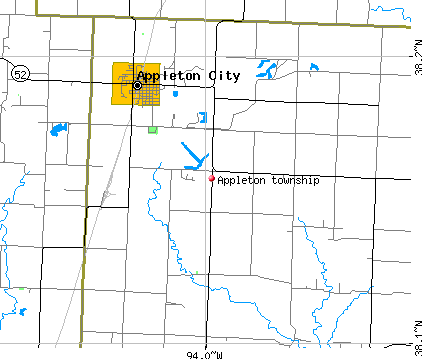 Appleton township, MO map