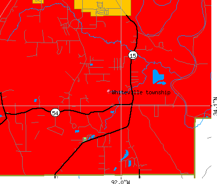 Whiteville township, AR map