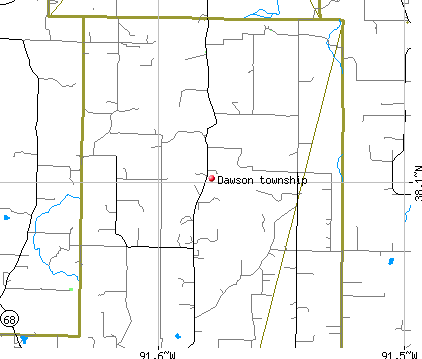 Dawson township, MO map