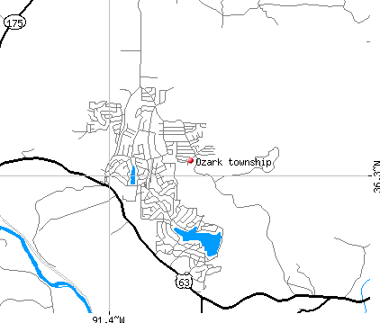Ozark township, AR map