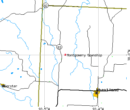 Montgomery township, MO map