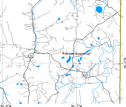 Union township, MO map