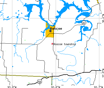 Roscoe township, MO map