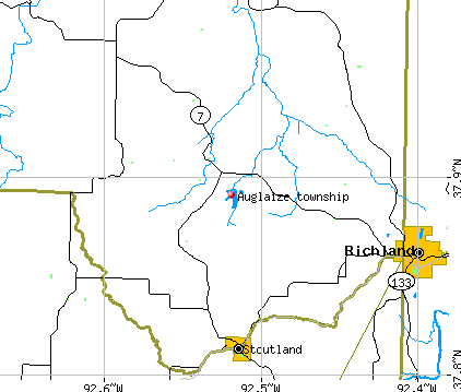Auglaize township, MO map