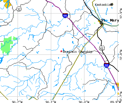Beauvais township, MO map