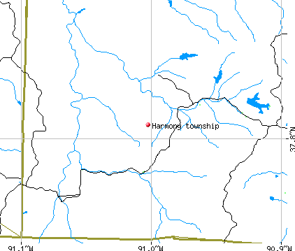 Harmony township, MO map