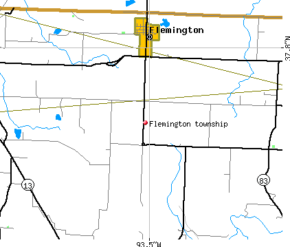 Flemington township, MO map