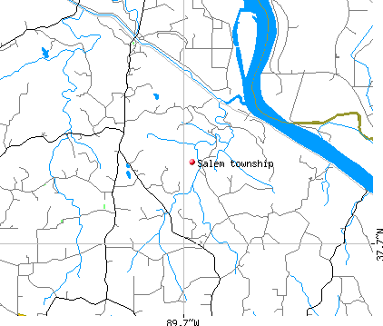 Salem township, MO map