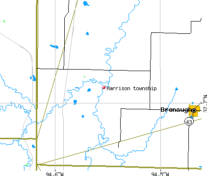 Harrison township, MO map