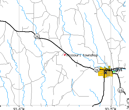 Missouri township, AR map