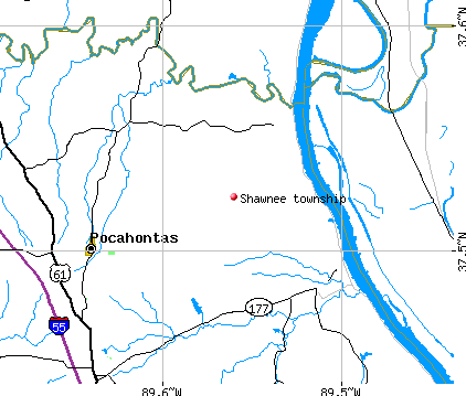 Shawnee township, MO map