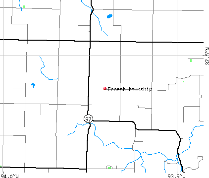 Ernest township, MO map