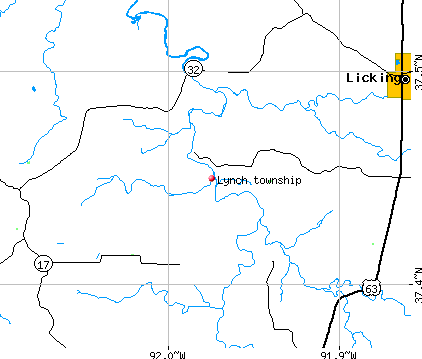 Lynch township, MO map