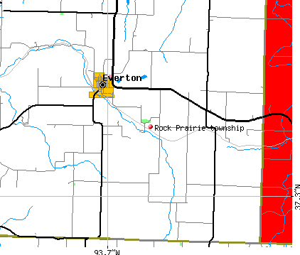 Rock Prairie township, MO map