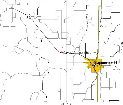 Carroll township, MO map
