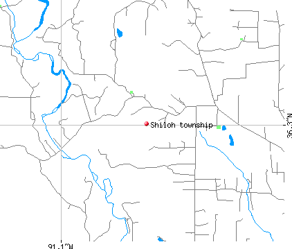 Shiloh township, AR map