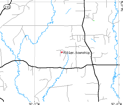 Miller township, AR map