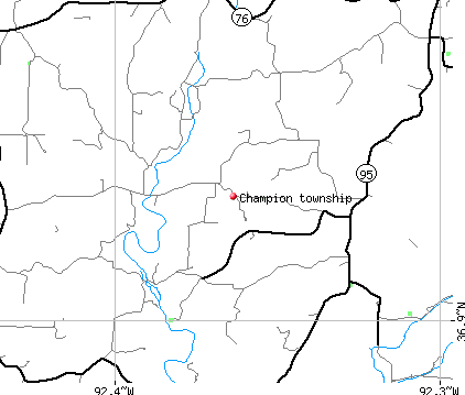 Champion township, MO map