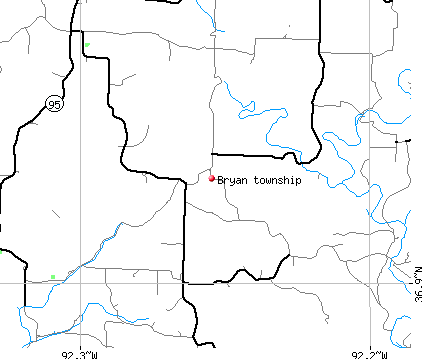 Bryan township, MO map