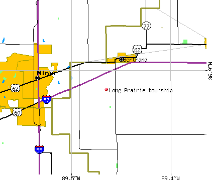 Long Prairie township, MO map