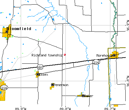 Richland township, MO map