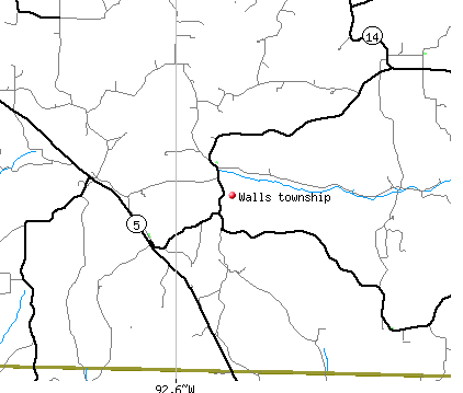 Walls township, MO map