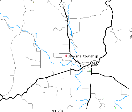 Jenkins township, MO map