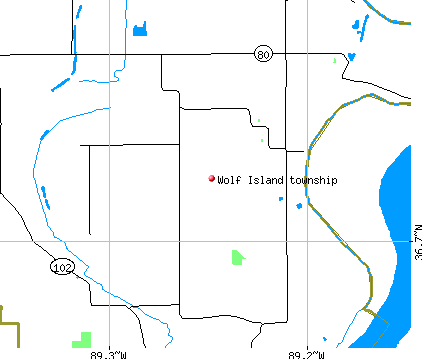 Wolf Island township, MO map