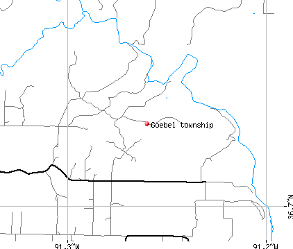 Goebel township, MO map