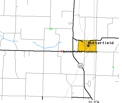 Butterfield township, MO map