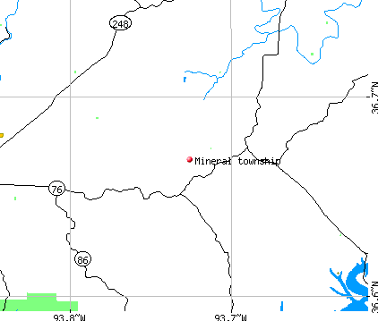 Mineral township, MO map