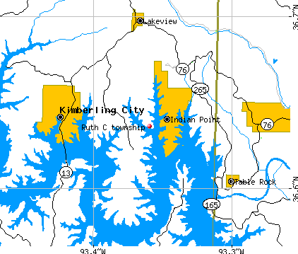 Ruth C township, MO map