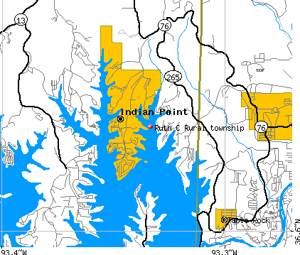 Ruth C Rural township, MO map