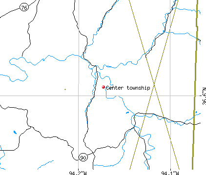 Center township, MO map